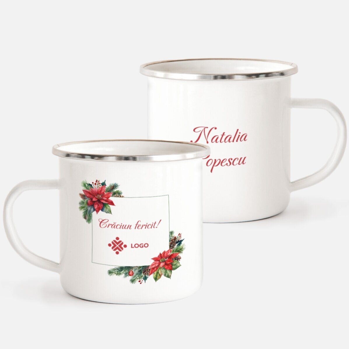 Személyre szabott karácsonyi ajándékkészlet logóval és üzenettel – Christmas