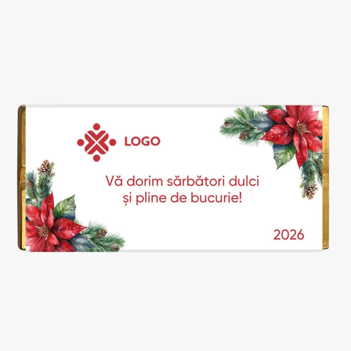 Személyre szabott karácsonyi ajándékkészlet logóval és üzenettel – Christmas