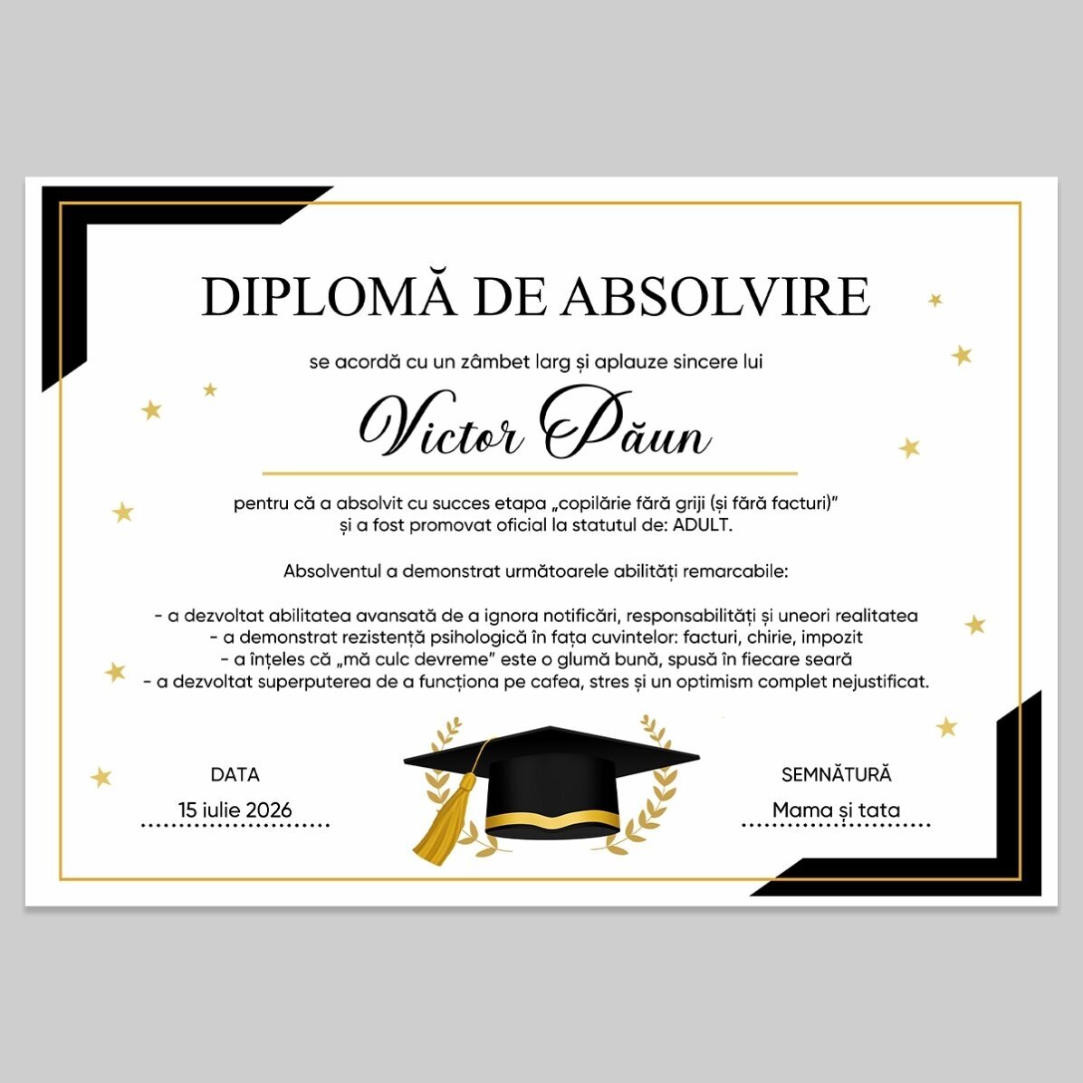 Ajándékkészlet végzősöknek – A felnőtt élet