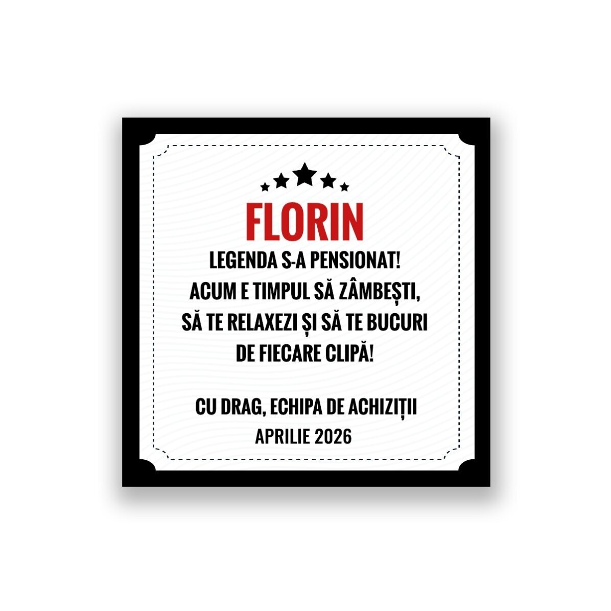 Személyre szabott ajándékkészlet – A legenda visszavonult