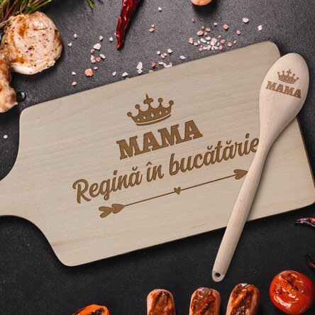 Set cadou tocător și lingură pentru Mama