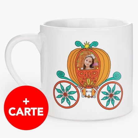 Set cană pentru copii personalizată și cartea Cum am devenit pantof regal