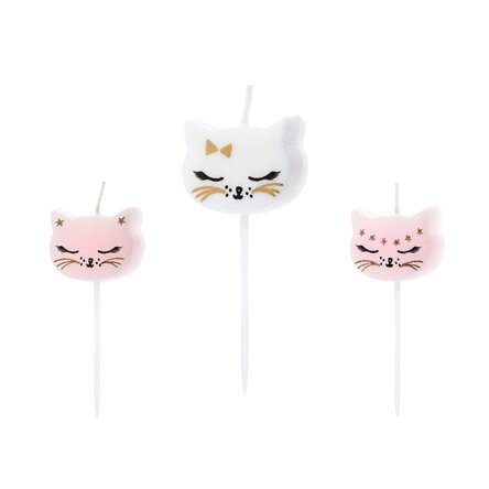 Lumânări pentru tort - 6 Pisicuțe