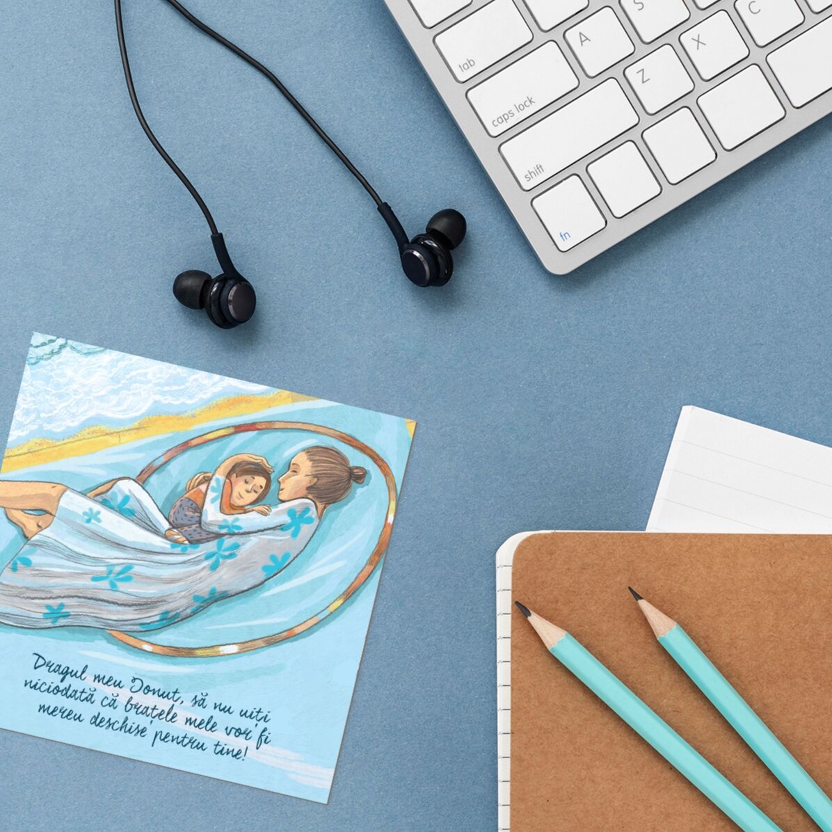 Set magnet 10x10 personalizat și cartea Celălalt cerc