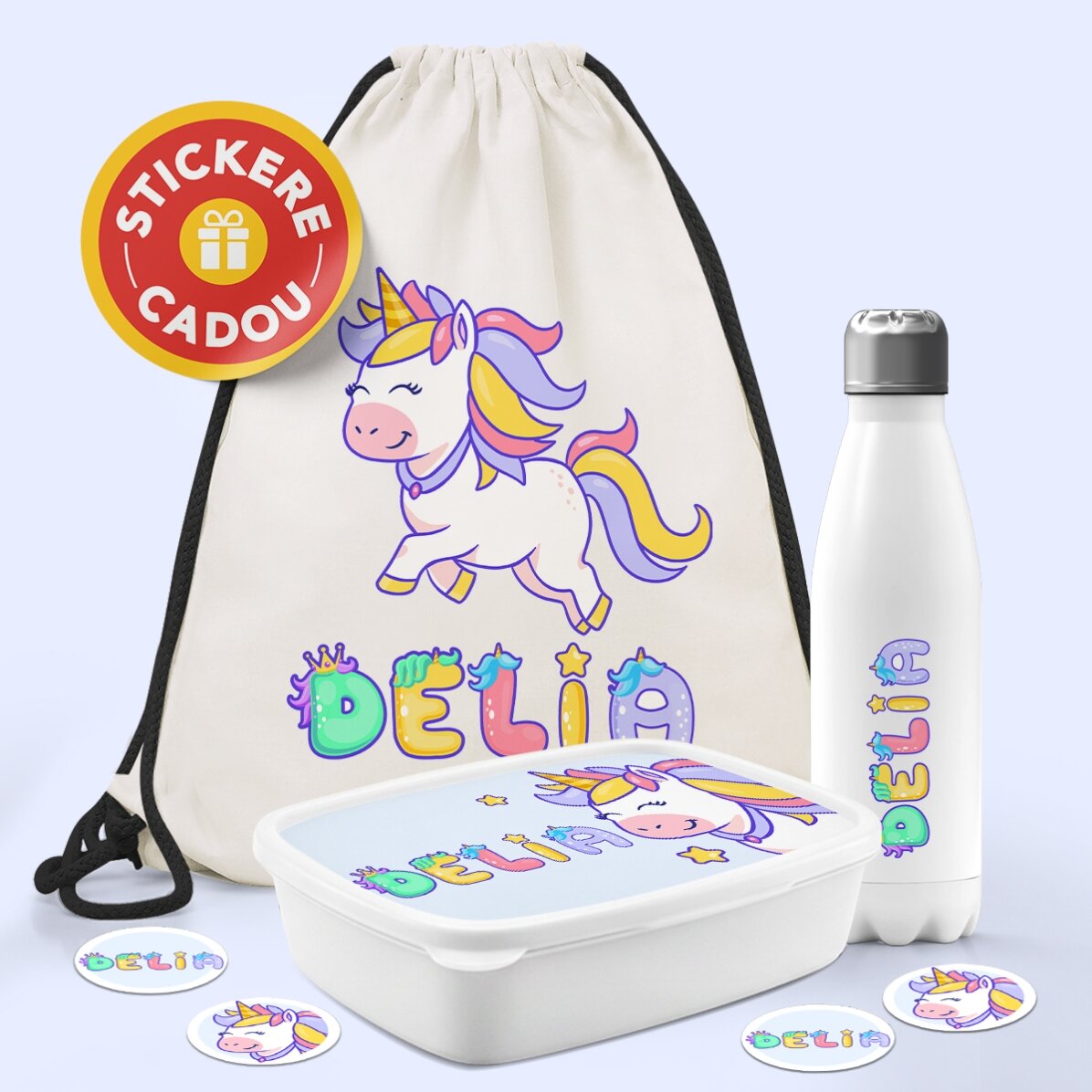 Személyre szabott készlet óvodába vagy iskolába – Unicorn