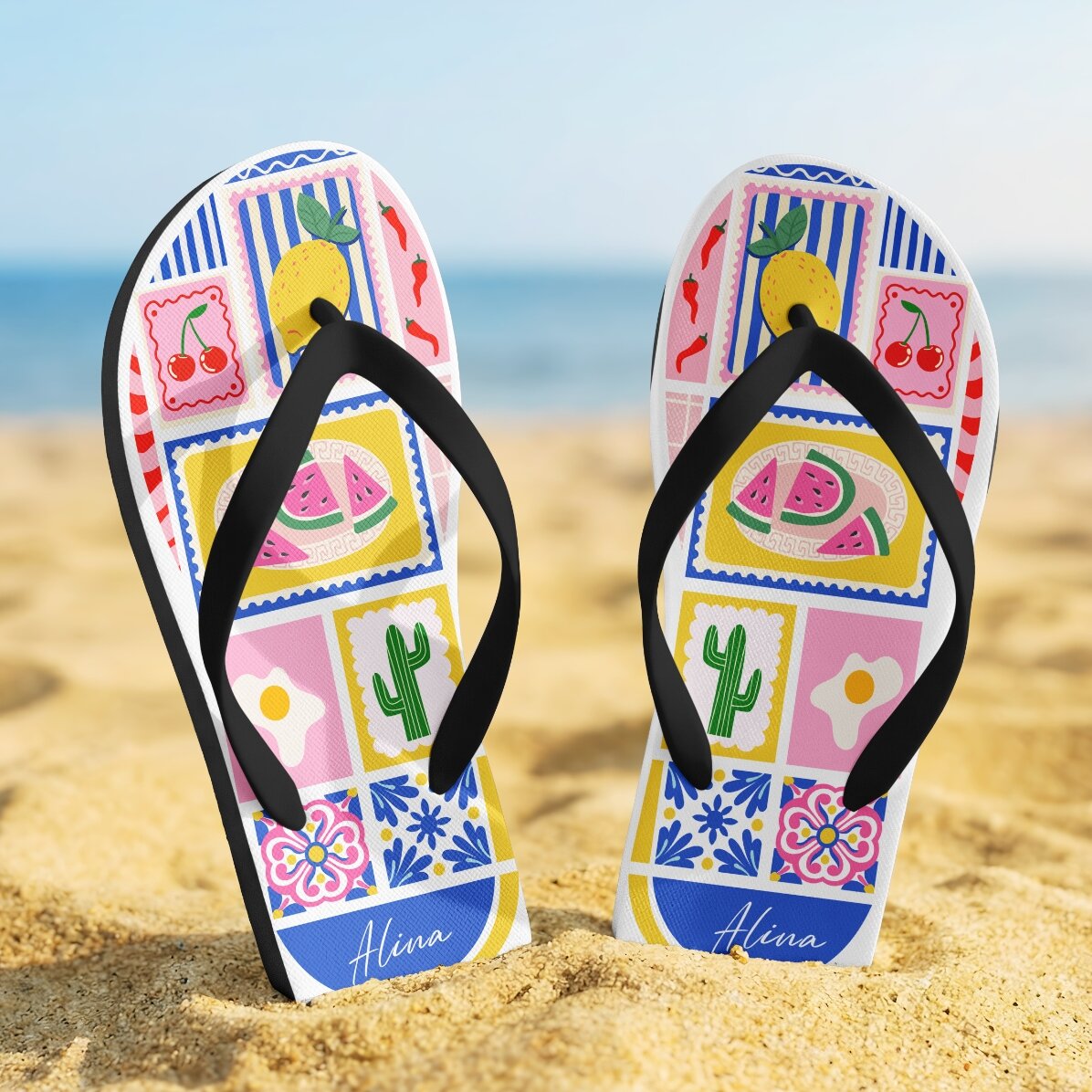 Névvel személyre szabott papucsok – Summer