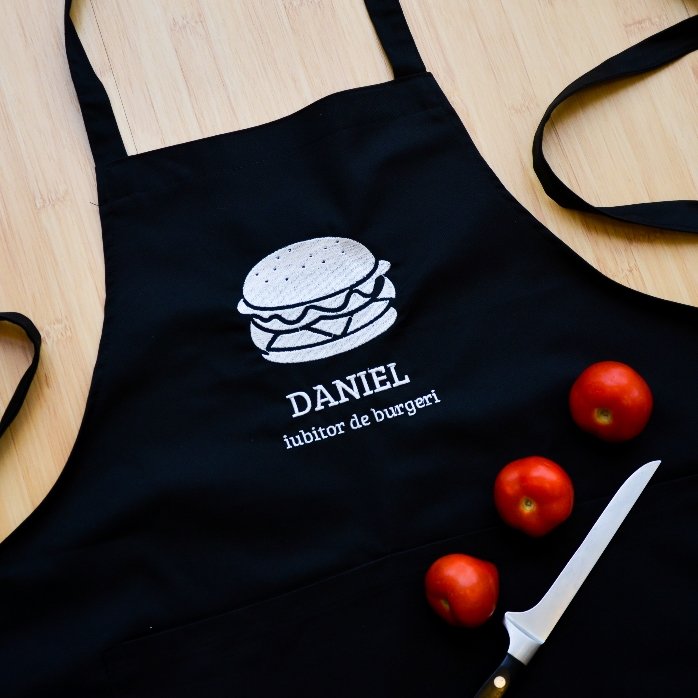 Șorț personalizat - Iubitor de burgeri