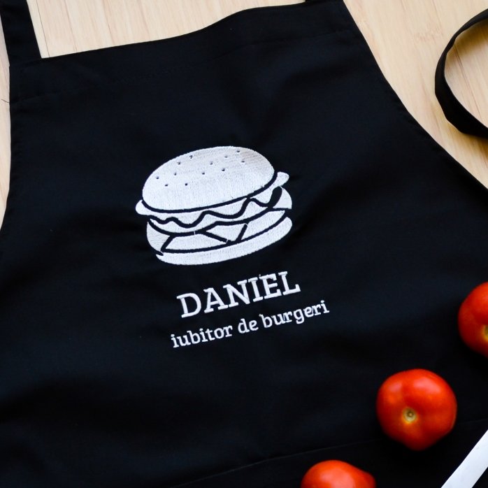 Șorț personalizat - Iubitor de burgeri