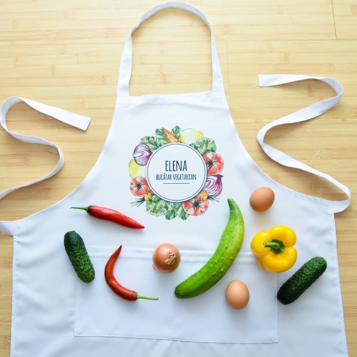 Șorț personalizat - Bucătar vegetarian