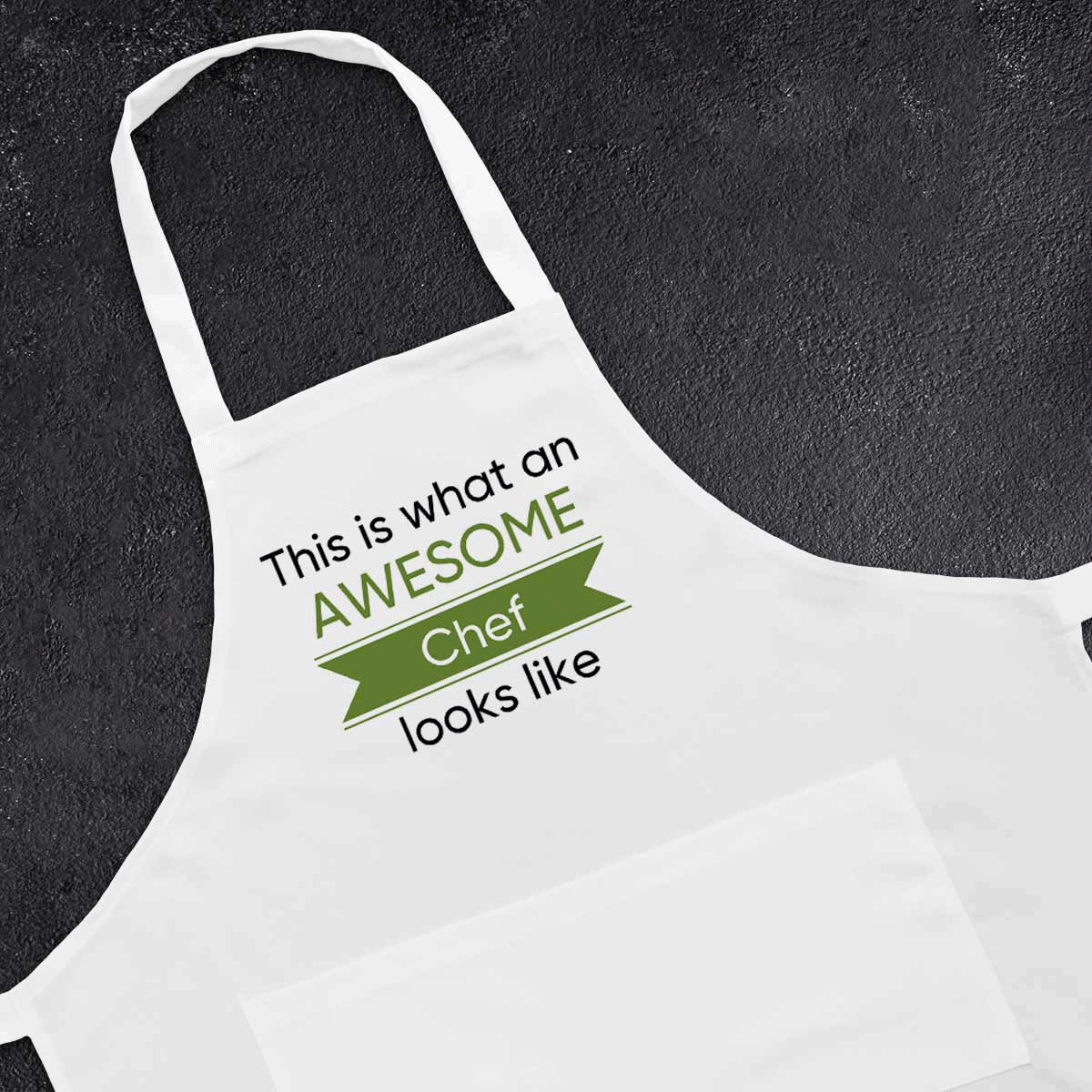 Șorț personalizat cu mesaj - Awesome Chef