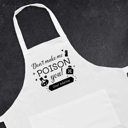 Șorț personalizat cu mesaj - Poison