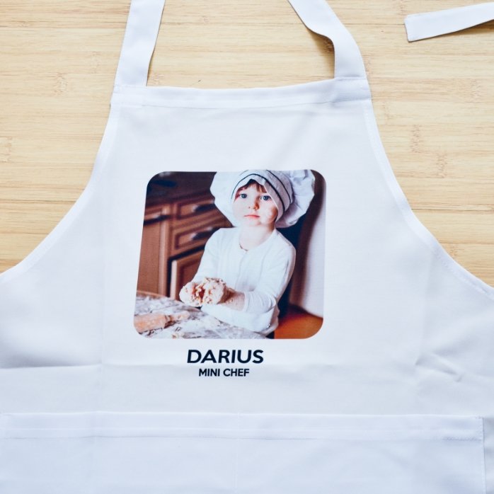 Șorț personalizat cu o poză și text