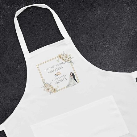 Șorț personalizat cu text - Dezgătit Mireasă