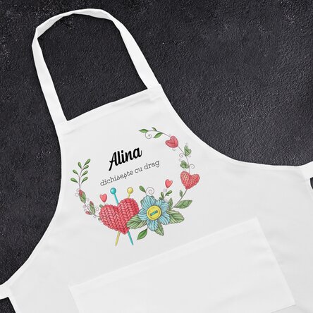 Șorț personalizat cu text - Dichis