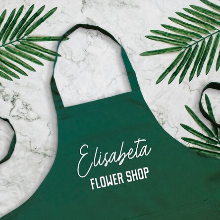 Șorț personalizat cu text - Flower Shop