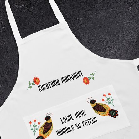 Șorț personalizat cu text - Minuni in bucatarie