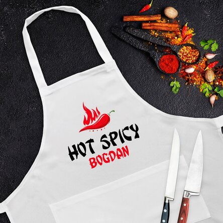 Șorț personalizat cu text - Spicy