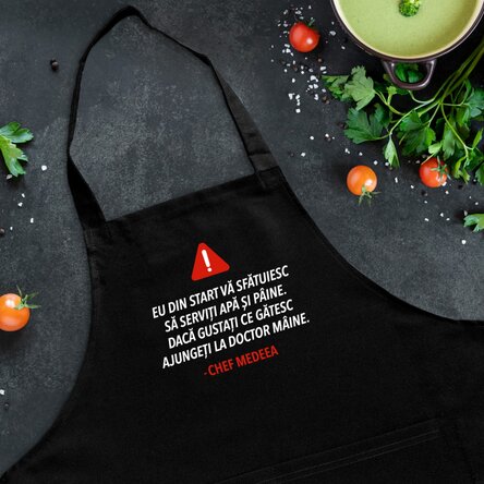 Șorț personalizat cu text x Flick