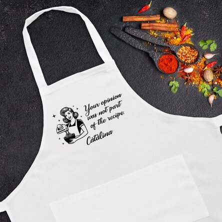 Șorț personalizat cu text - Your opinion