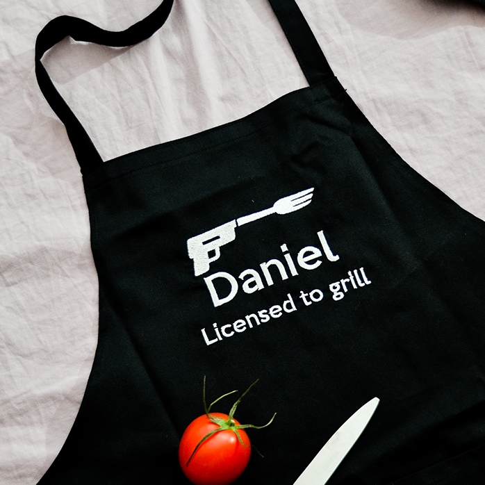 Șorț personalizat - licențiat să gătească