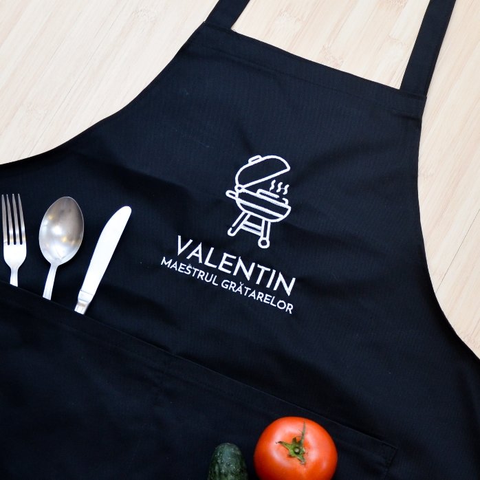 Șorț personalizat - Maestrul grătarelor