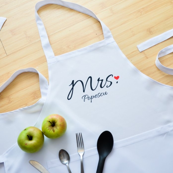 Șorțuri personalizat pentru cuplu - Mr & Mrs