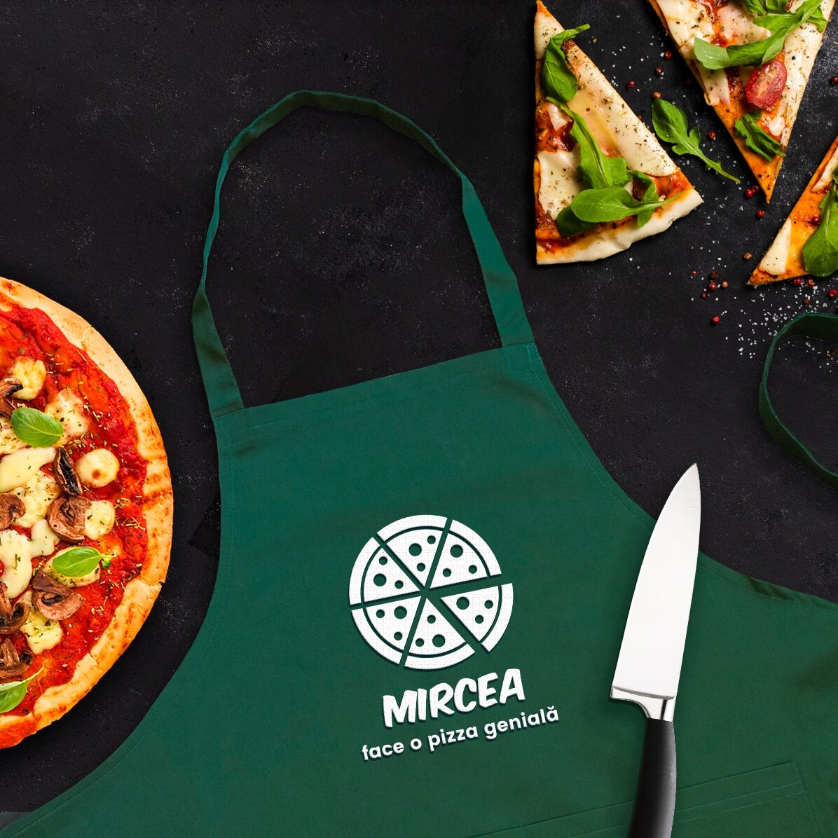 Șorț personalizat pentru iubitorii de pizza