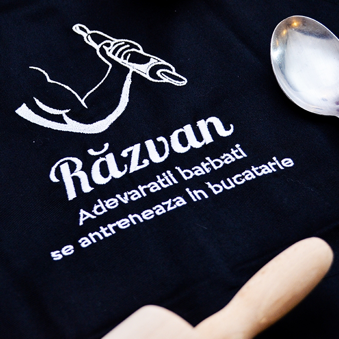 Șorț personalizat cu text - Sport în bucătărie