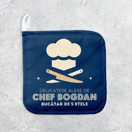 Suport oală fierbinte personalizat cu text - Delicatese alese