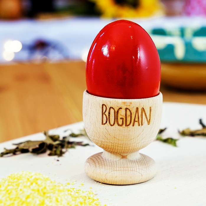 Suport ouă personalizat pentru cuplu