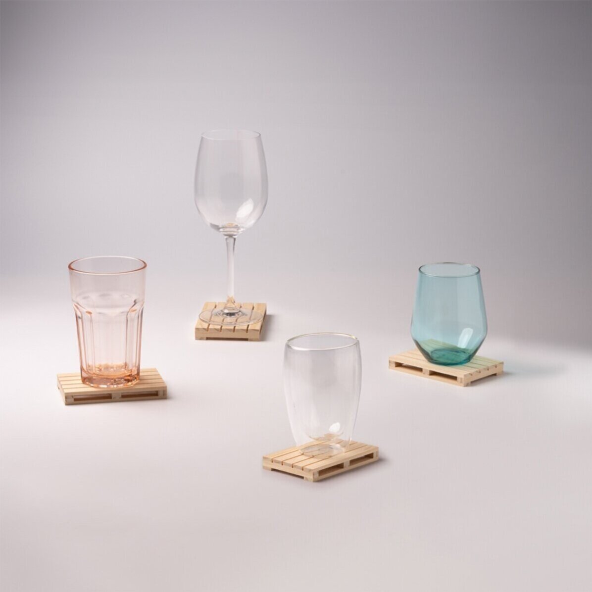 Suport de pahar în formă de palet personalizat cu text - Berea este rezolvarea