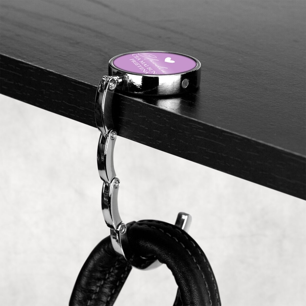 Suport geantă pentru masă personalizat cu text - Inimă