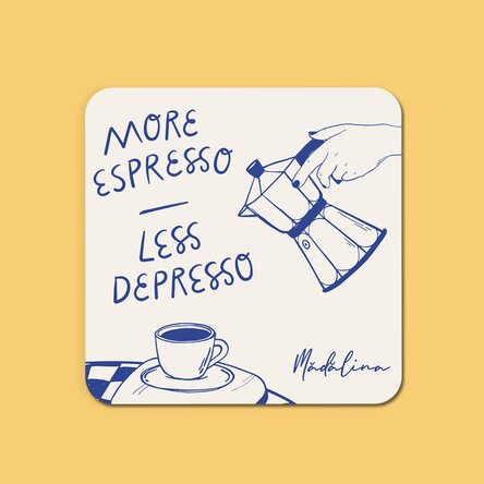 Névvel személyre szabott pohártartó – More espresso