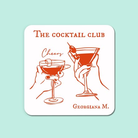 Névvel személyre szabott pohártartó – The cocktail club