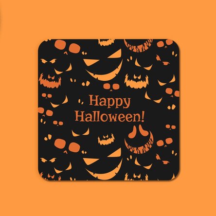 Suport pentru pahar personalizat cu text - Halloween