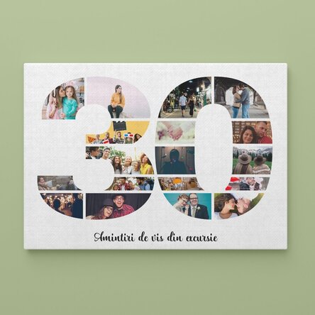 Tablou canvas landscape personalizat cu poze și text - 30