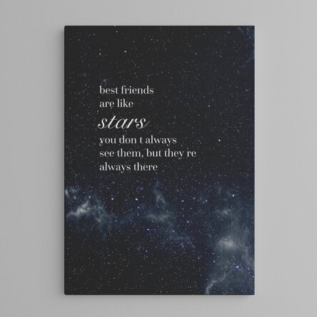 Tablou canvas personalizat cu text - Best Friends