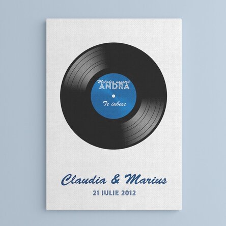 Tablou canvas personalizat melodia noastră
