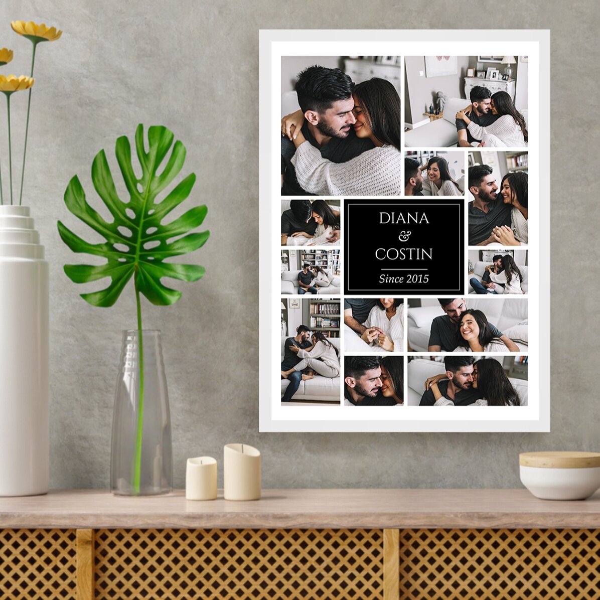 Tablou personalizat cu 12 poze