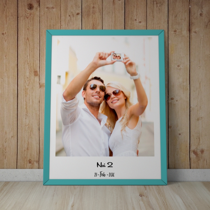 Tablou personalizat cu o poză și text