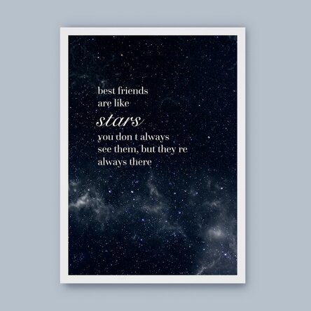 Tablou personalizat cu text - Best Friends