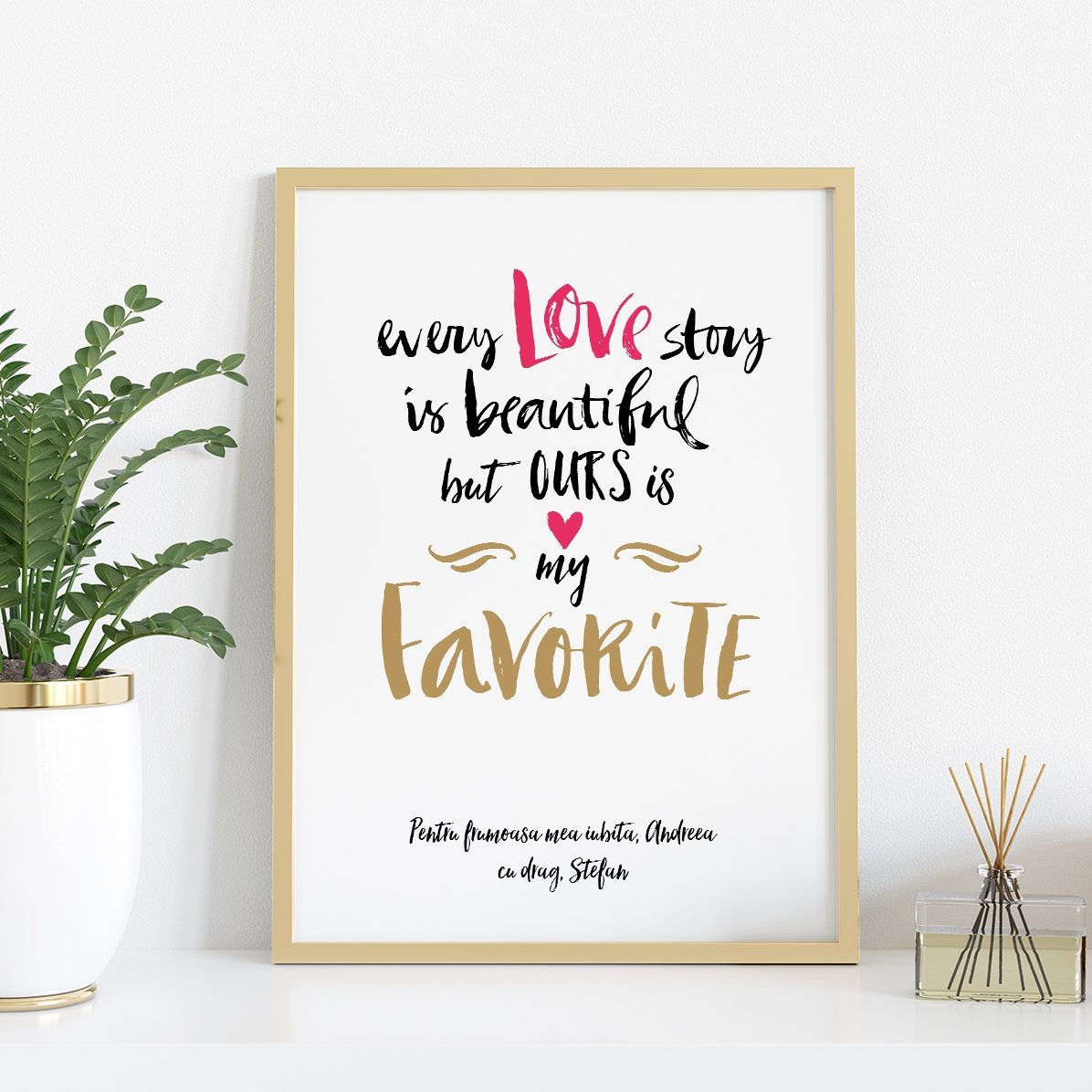 Tablou personalizat Love Story
