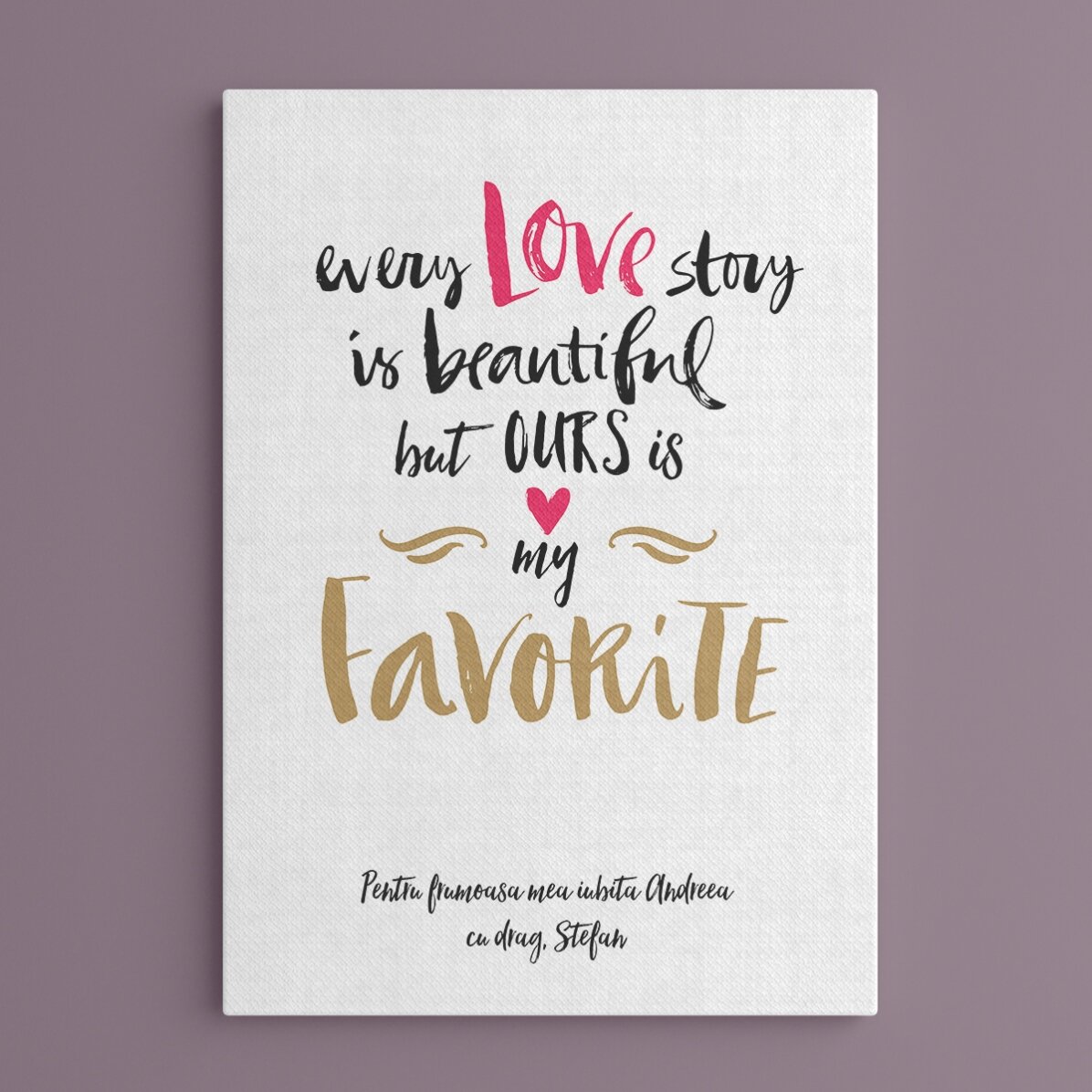 Tablou personalizat Love Story