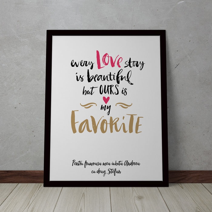 Tablou personalizat Love Story
