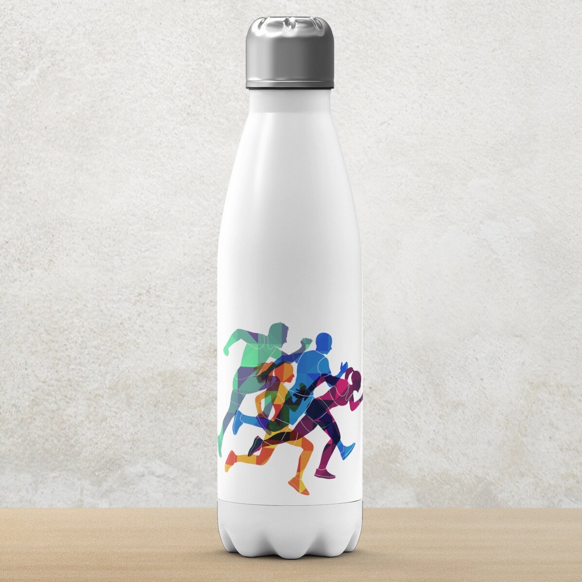 Termos cu bază albă personalizat cu nume - Runner