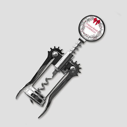 Tirbușon personalizat cu o fotografie și mesaj de Crăciun