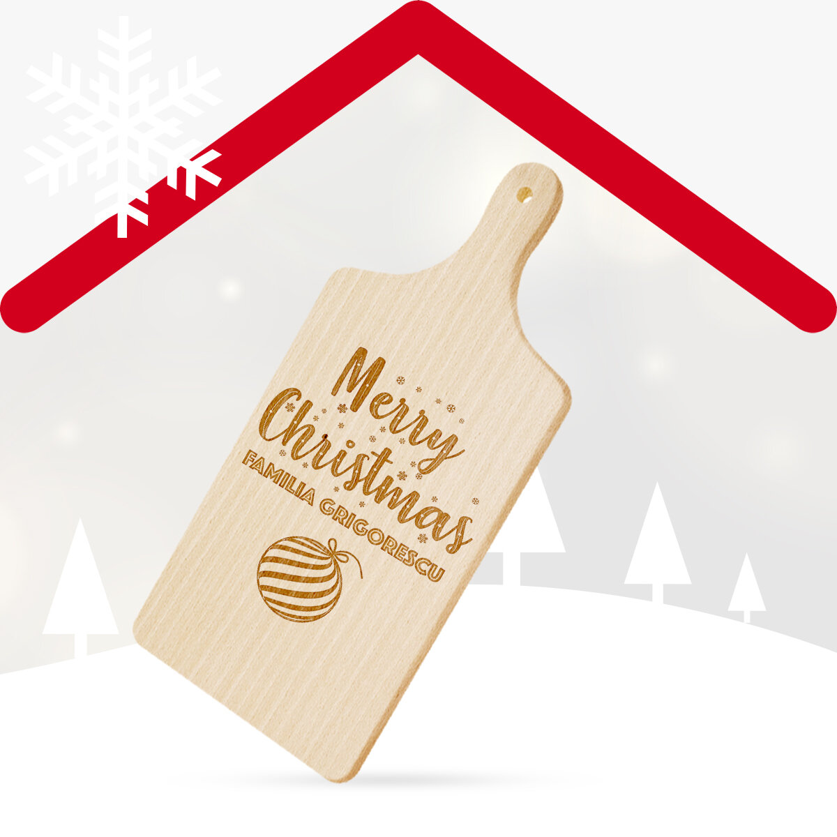 Tocătoare și plăci de ardezie de Crăciun