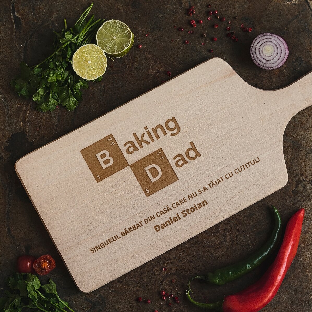 Tocător personalizat - Baking Person