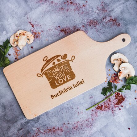 Tocător personalizat - Cooking with love