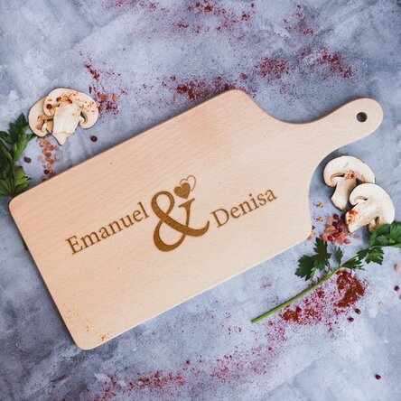 Tocător personalizat - Couple Names